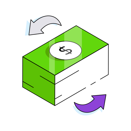 Banknotes, Money, Cash, Paper Currency, Economy illustration