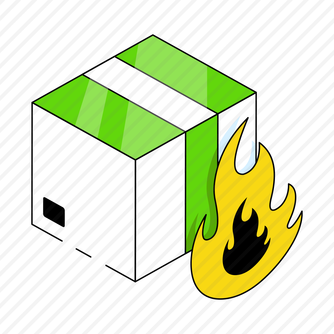 Carton, Package Burning, Parcel Burning, Box, Logistic Delivery preview