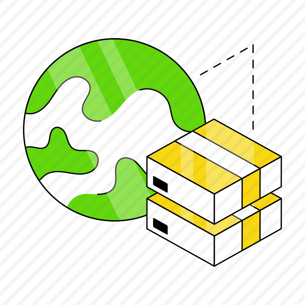 Global Parcel, Global Package, Global Delivery, Global Carton, Logistic Delivery preview