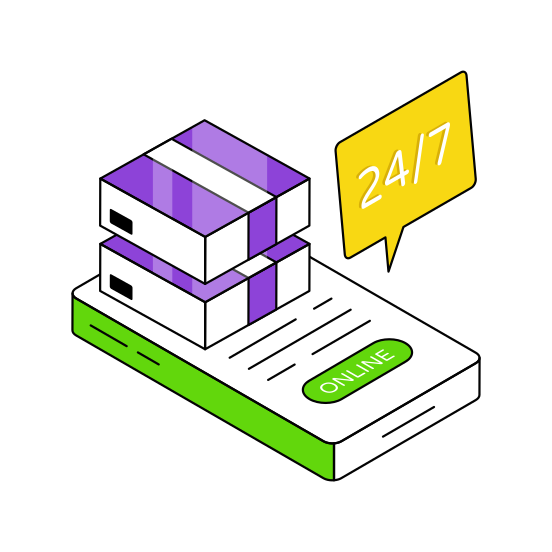 Hr Delivery Service, Mobile Parcel, Mobile Package, Logistic Delivery, Mobile Carton  illustration