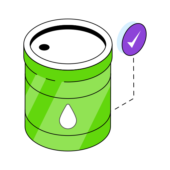 Oil Drum, Oil Cask, Oil Barrel, Petrol Drum, Petroleum illustration