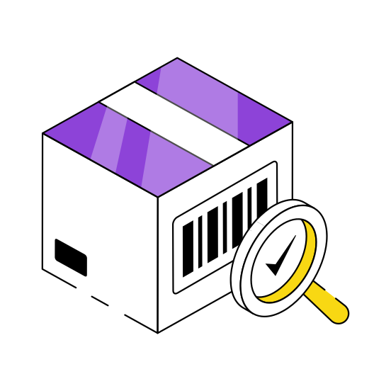 Parcel Barcode, Parcel Qr, Barcode Scanning, Barcode Tracking, Price Code illustration
