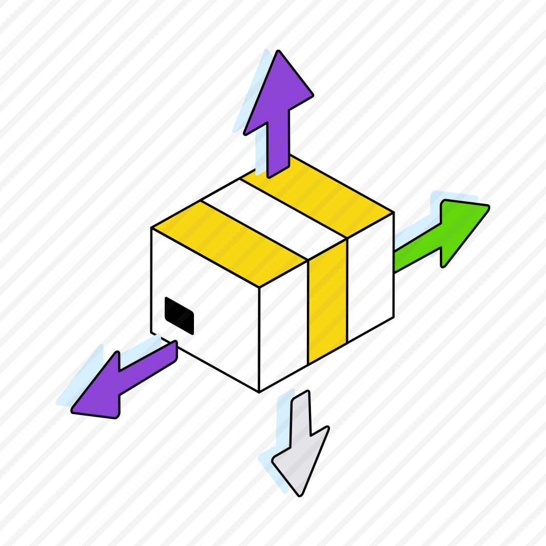 Parcel Directions, Package Directions, Logistic Directions, Logistic Delivery, Carton,  preview