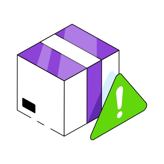 Parcel Error, Damage Parcel, Delivery Error, Package Error, Damage Package,  illustration