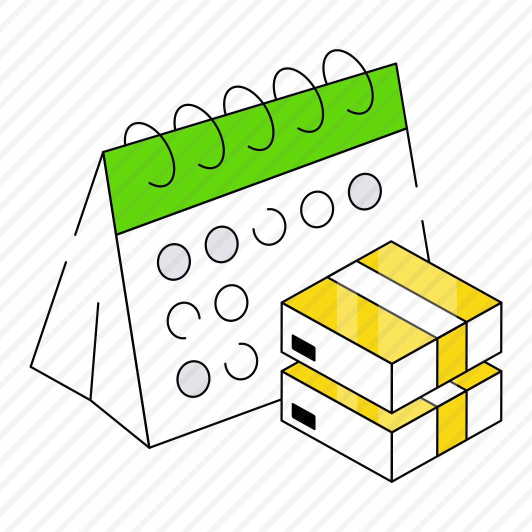 Parcel Schedule, Logistic Schedule, Delivery Schedule, Delivery Reminder preview