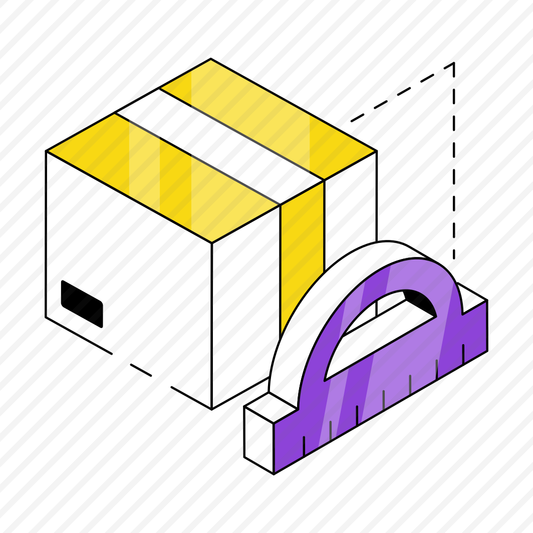 Parcel Size, Parcel Measurement, Package Size, Logistic Delivery Package Measurement, preview