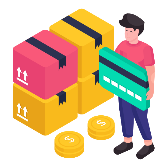 Card Payment, Secure Payment, Digital Payment, Epay, E Payment illustration