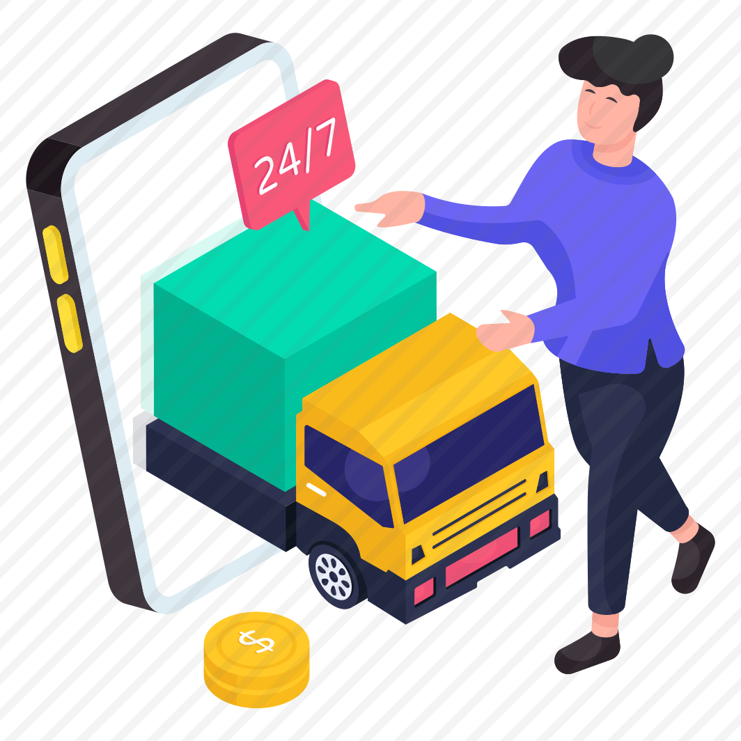 Cargo Van, Cargo Delivery, Road Freight, Cargo Truck, Logistic Delivery preview