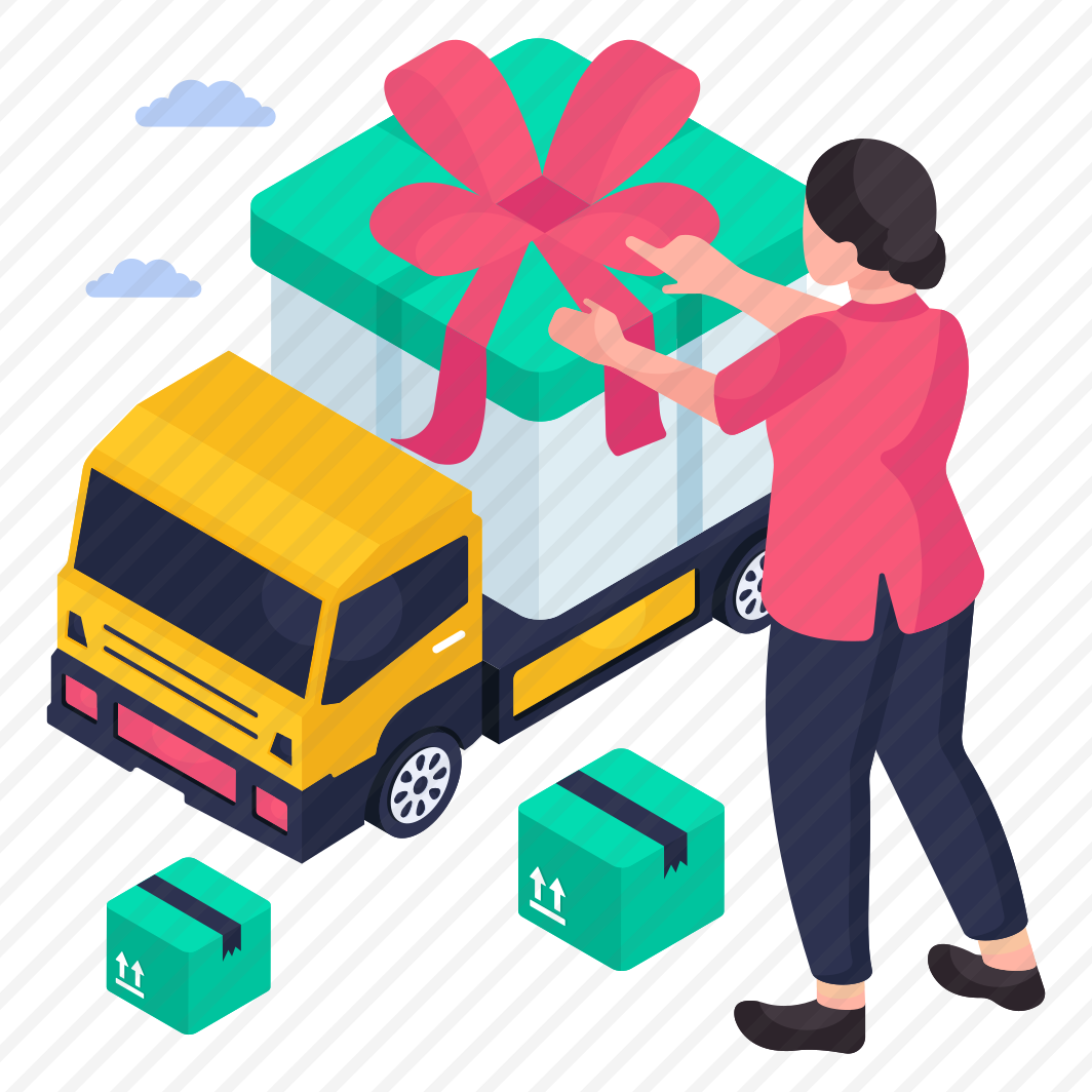 Cargo Van, Cargo Truck, Gift Delivery, Logistic Delivery, Automobile preview