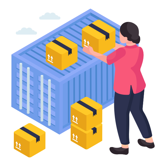 Container, Freight, Cargo, Canister, Shipment illustration