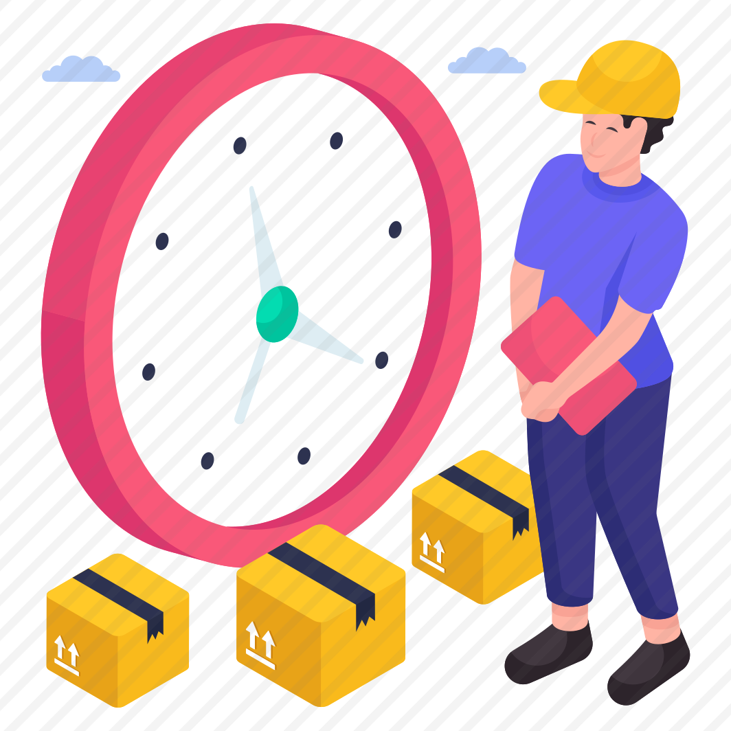 Delivery Time, On Time Delivery, Parcel, Package, Logistic Time  preview