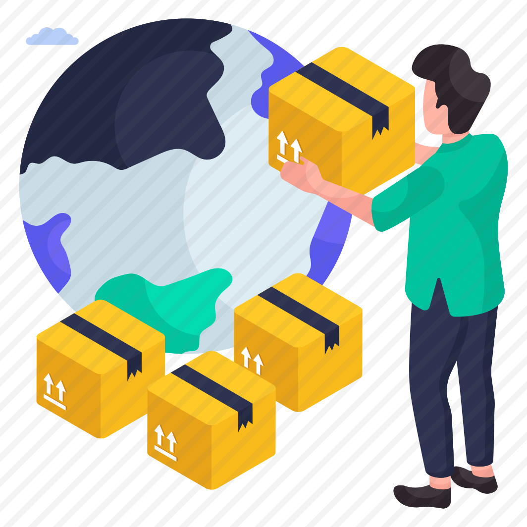 Global Parcel, Global Package, Global Delivery, Global Carton, Logistic Delivery preview
