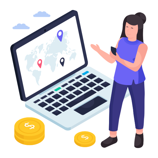 Map, Online Location, Direction, Gps, Navigation, illustration