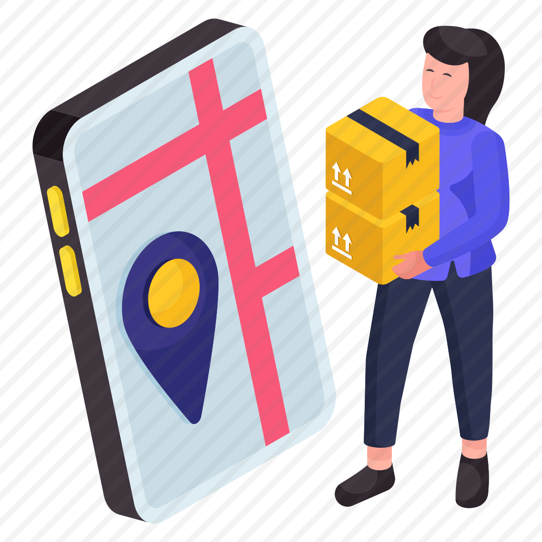 Mobile Parcel Location, Mobile Package, Online Package, Mobile Delivery, Phone Parcel Tracking  preview