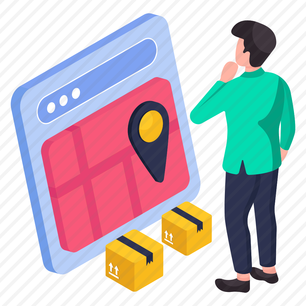 Online Parcel Location, Online Package, Online Delivery, Online Parcel Order, Logistic Delivery preview