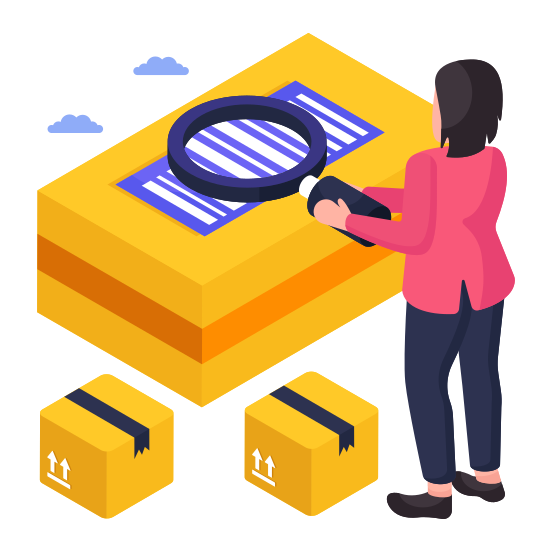 Parcel Scan, Qr Scan, Barcode Scanning, Barcode Tracking, Price Code illustration