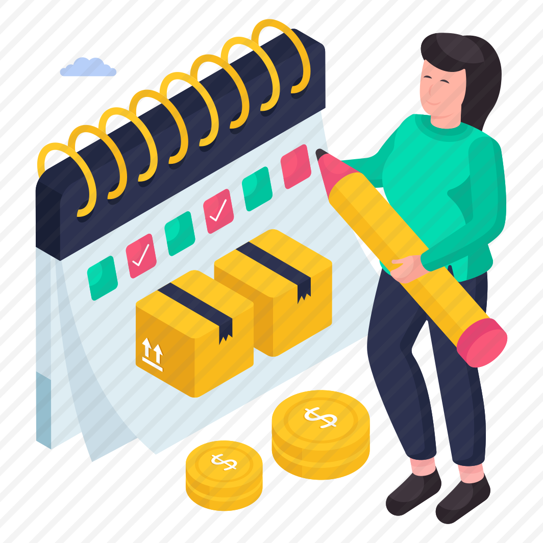 Parcel Schedule, Logistic Schedule, Delivery Schedule, Delivery Reminder preview