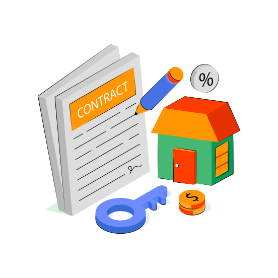 Contract Paper, Agreement, Deal, Signature, Doc illustration