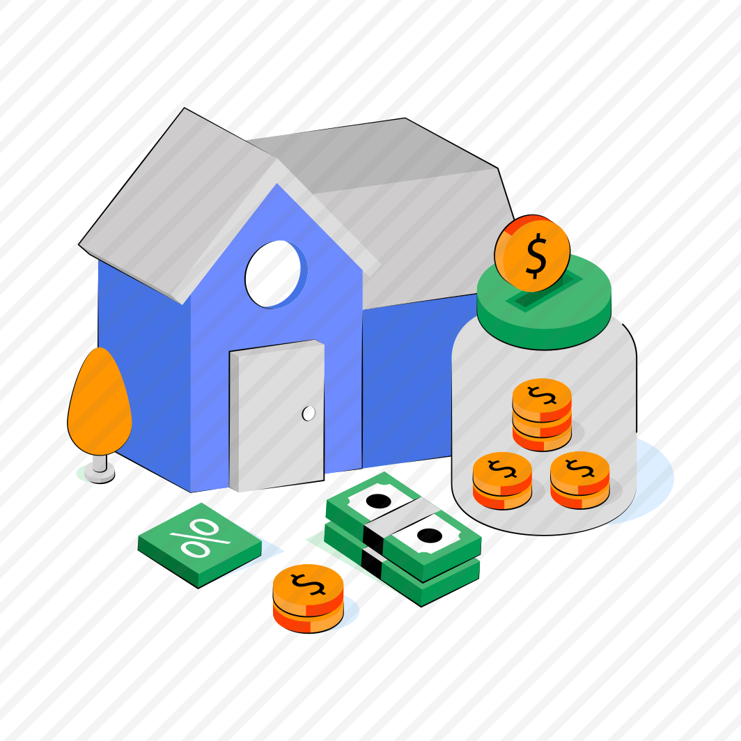 Home Savings, House Savings, Property Savings, Money Accumulation, Piggy Bank preview