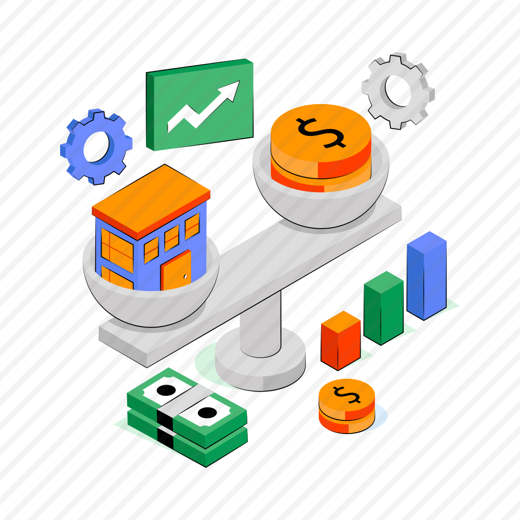 Home Vs Money, Home Balance, House Balance, Property Balance, Estate Balance  preview