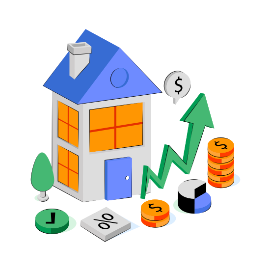 Property Growth, Property Infographic, Property Statistics, Estate Analytics, Estate Infographic,  illustration