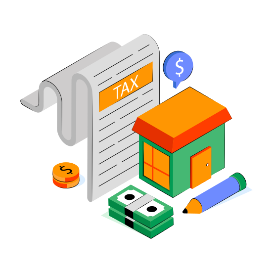 Tax Paper, Tax Document, Tax Doc, Tax Archive, Tax File  illustration