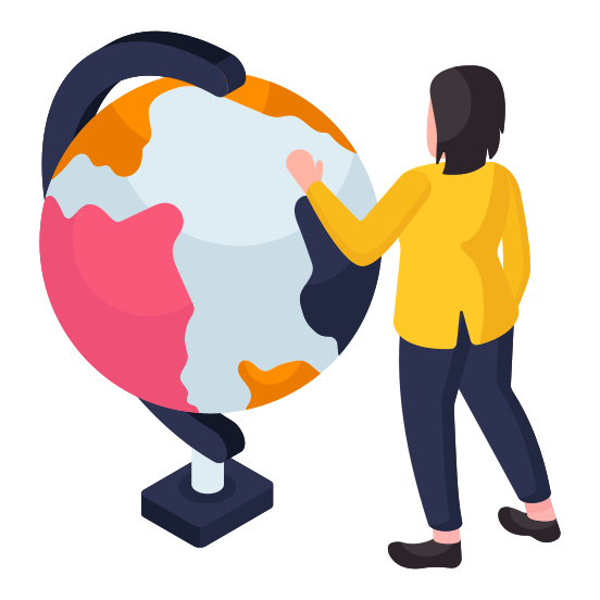Geographer, Geologist, Geoscientist, Geology, Earth Scientist  illustration