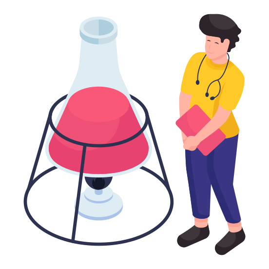 Lab Doctor, Lab Manager, Experiment, Lab Equipment, Lab Technician  illustration