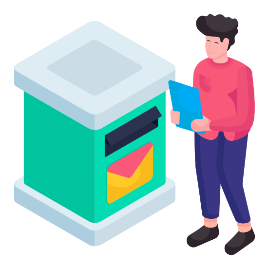 Letterbox, Mailbox, Mail Slot, Maildrop, Postbox,  illustration