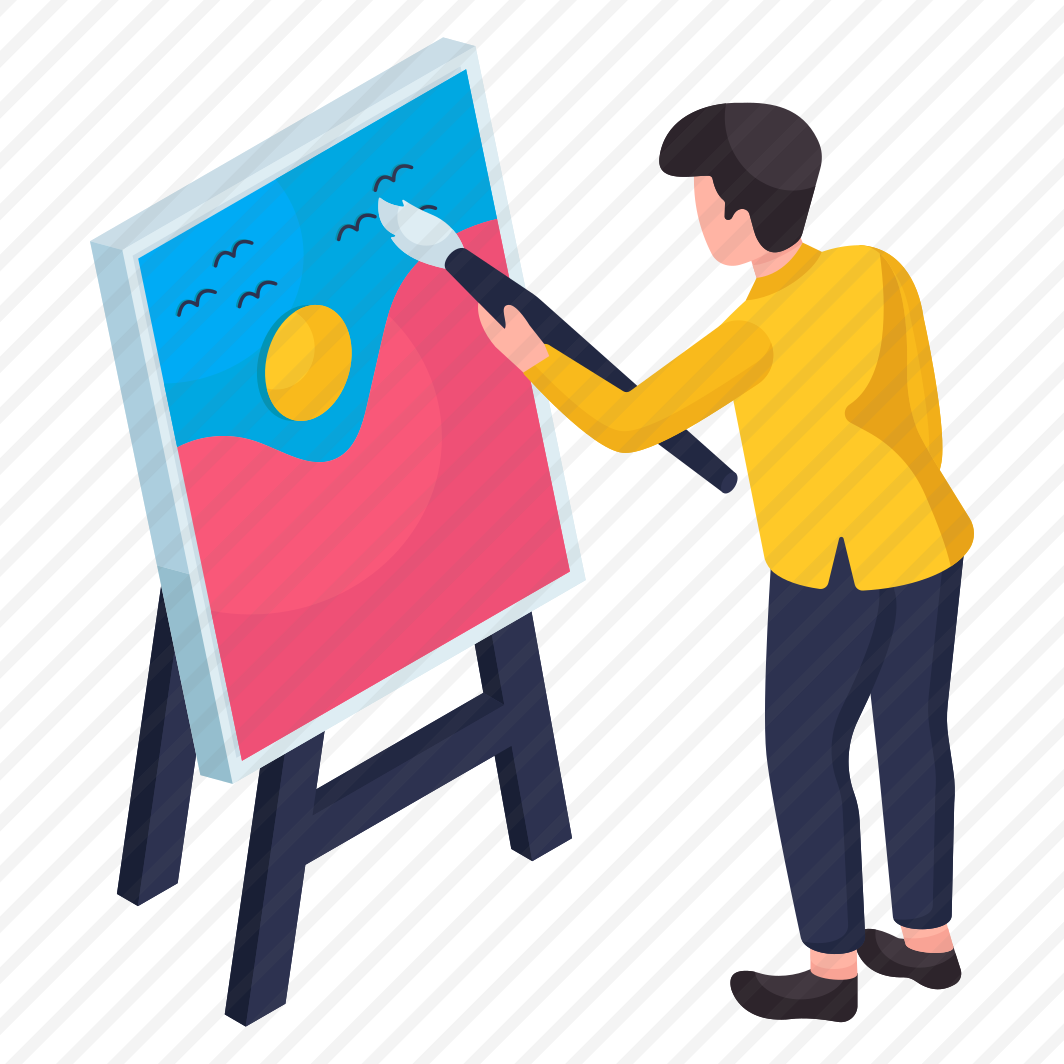 Painting, Canvas, Art, Easel Board, Hobby,  preview