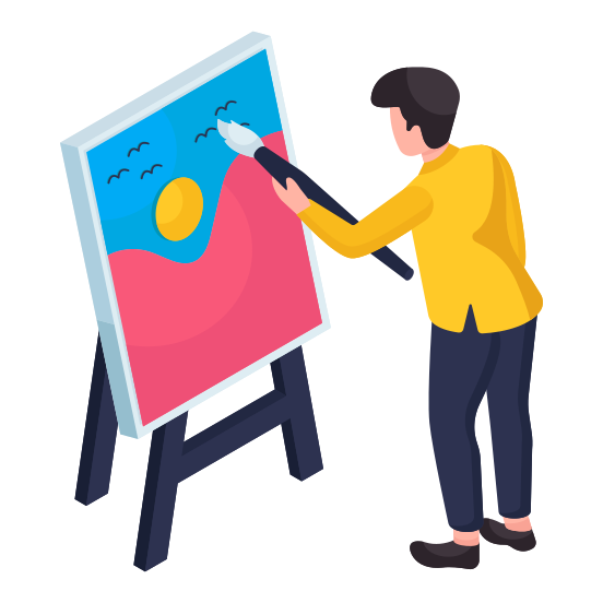 Painting, Canvas, Art, Easel Board, Hobby,  illustration