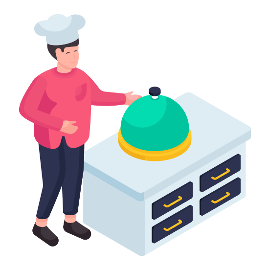 Professional Person, Occupation, Chef, Cooker, Cuisiner,  illustration