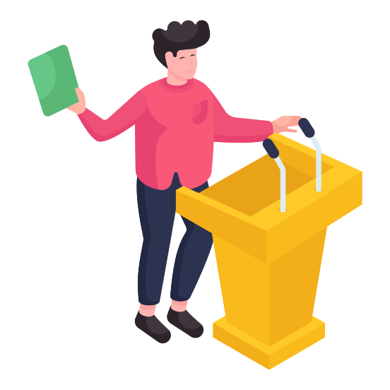 Professional Person, Occupation, Politician, Legislator, Orator, illustration