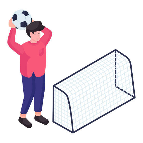 Professional Person, Occupation, Sportsman, Sportsperson, Football Player, illustration
