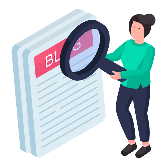 Search Blog, Find Blog, Blog Analysis, Blog Exploration, Blogger  illustration