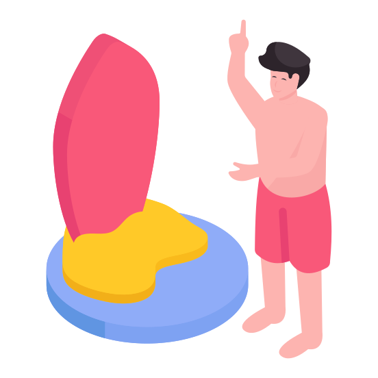 Surfboard, Surfing, Adventurer, Wakeboard, Flowboard illustration