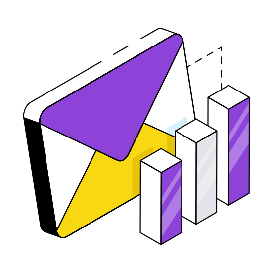 Analytical Mail, Email, Correspondence, Letter, Envelope  illustration