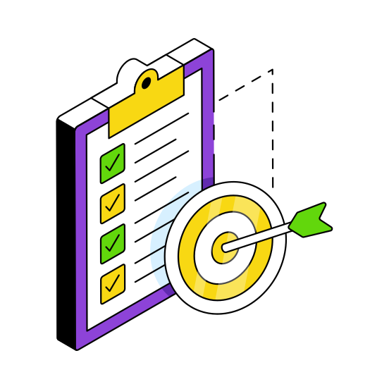 Checklist, Target List, Worksheet, Agenda List, Task List illustration