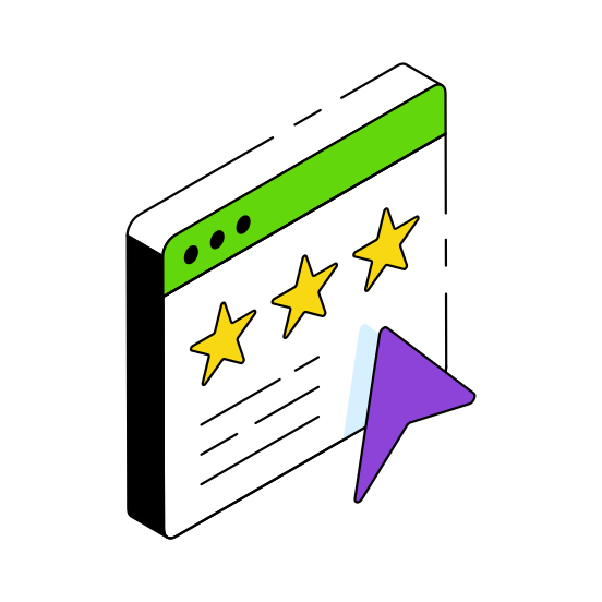 Customer Feedback, Website Ratings, Web Ranking, Web Ratings, Web Reviews,  illustration