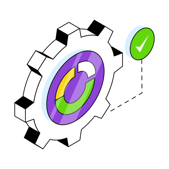 Data Setting, Data Management, Business Setting, Business Management, Business Development  illustration