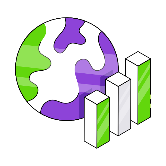 Global Analytics, Infographic, Statistics, Global Chart, Global Graph  illustration