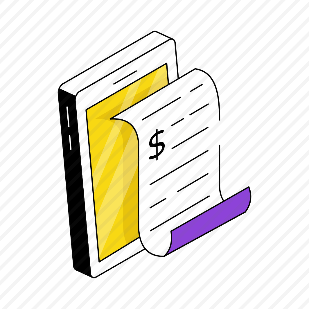 Mobile Bill, Invoice, Receipt, Payment Slip, Commerce preview