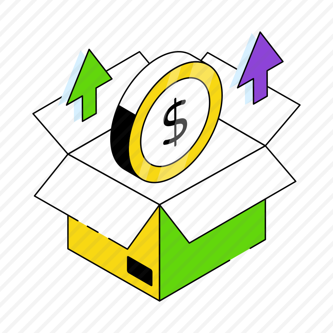 Money Box, Financial Parcel, Financial Package, Carton, Box,  preview