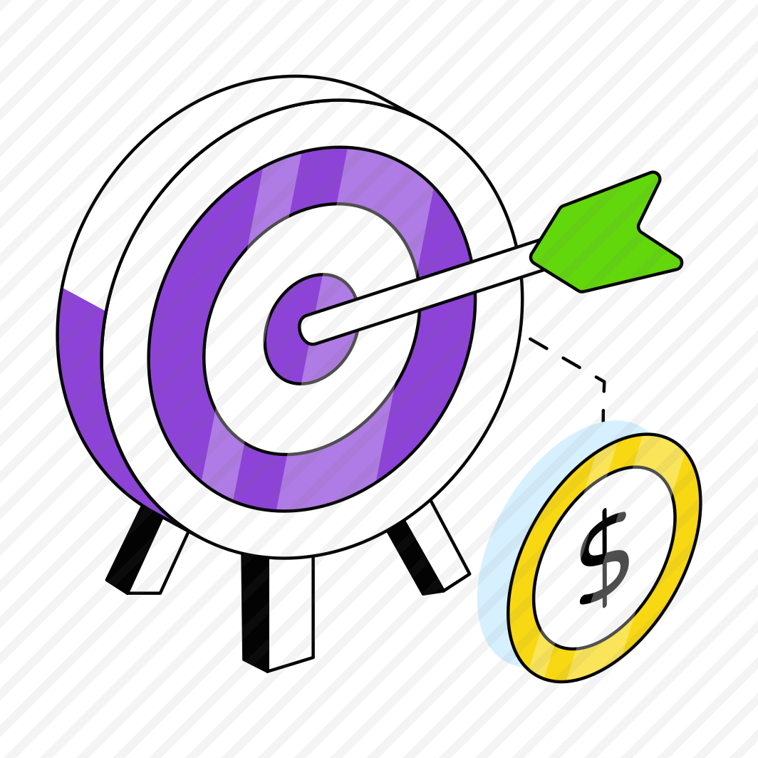 Money Target, Dollar Target, Financial Target, Money Goal, Cash Target preview