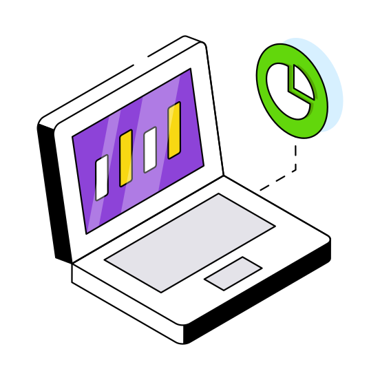 Online Data Analytics, Infographic, Statistics, Online Chart, Online Graph  illustration