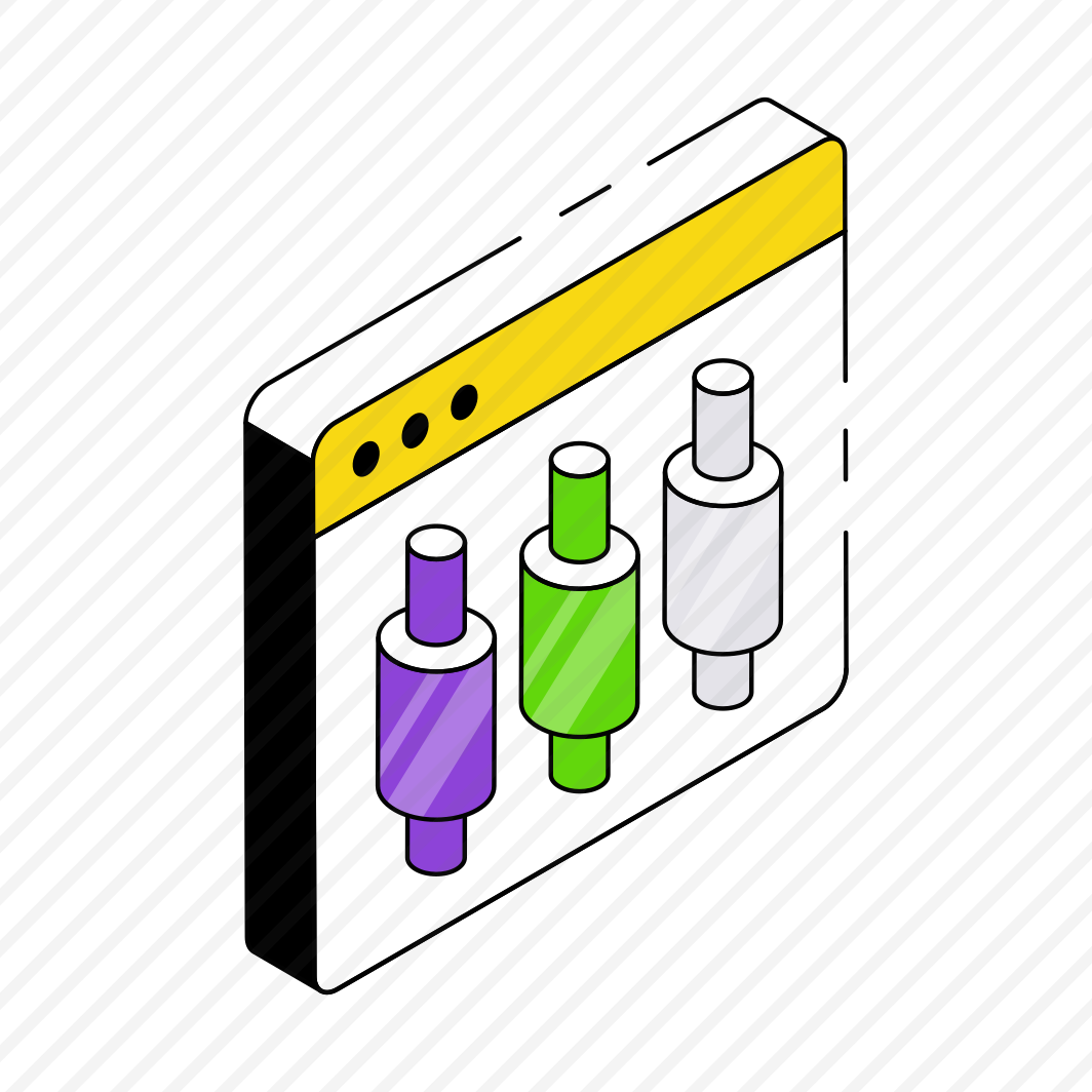 Online Data Analytics, Infographic, Web Statistics, Candlestick Chart, Candlestick Graph  preview