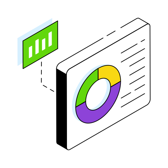 Pie Chart, Pie Graph, Data Analysis, Infographic, Statistics,  illustration