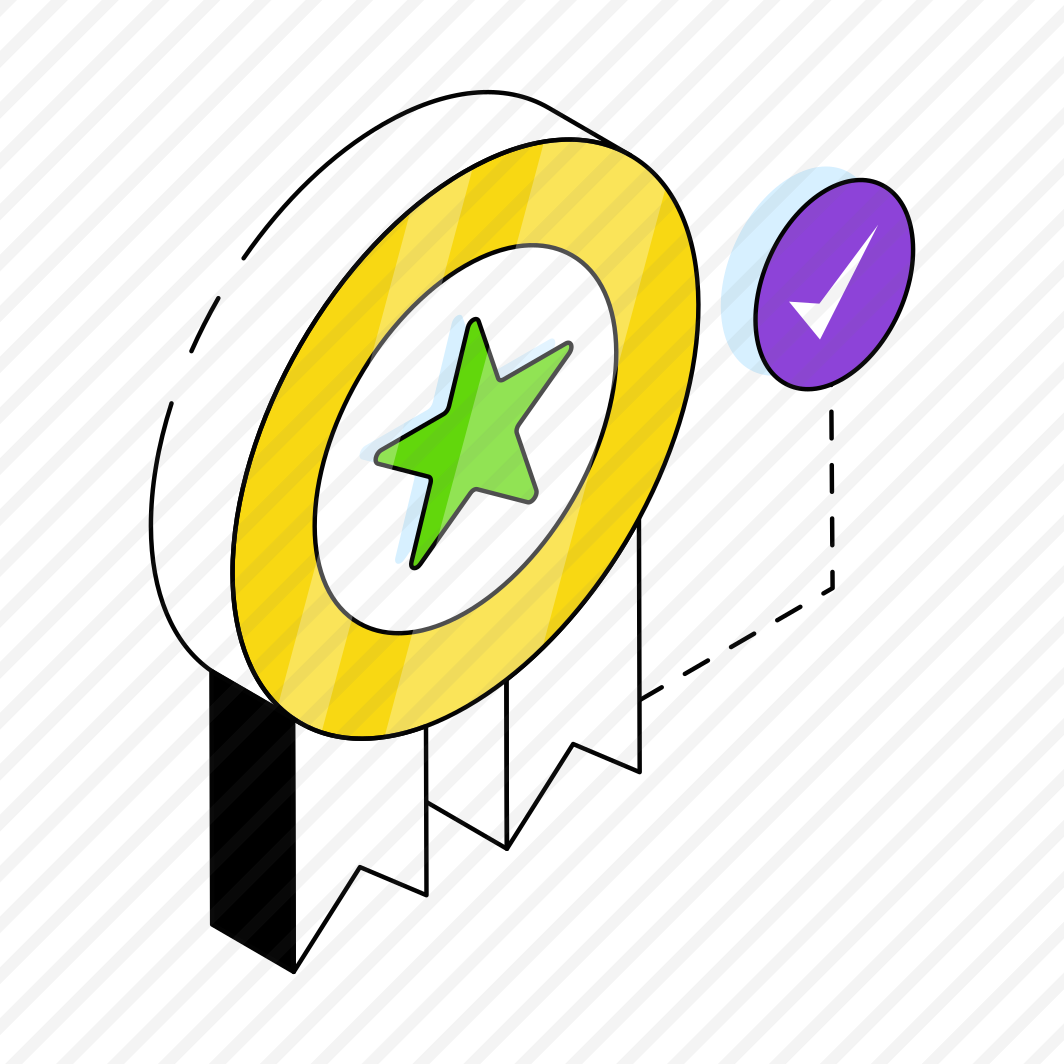 Star Badge, Award, Reward, Achievement, Ranking Badge, Star Quality Badge  preview