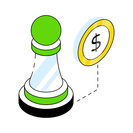 Strategic Plan, Stratagem, Financial Strategy, Business Strategy, Chess Piece illustration