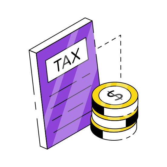 Tax Paper, Tax Document, Tax Doc, Tax Report, Tax Payment illustration